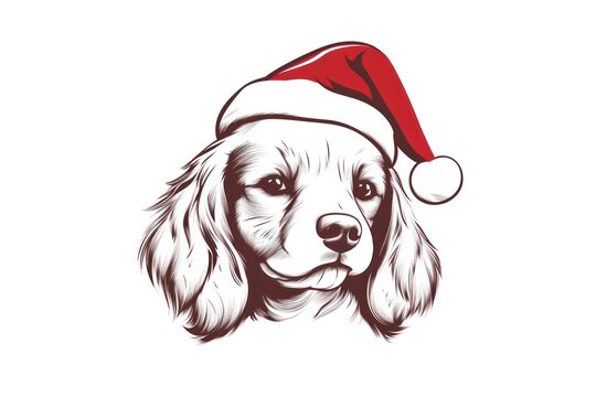 recommend clip art: Dog christmas drawing mammal animal.