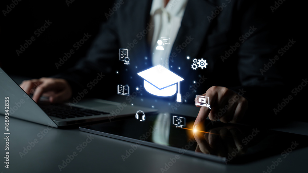 Poster cloud computing, cloud strategy, and cloud technology transforming digital infrastructure with scala