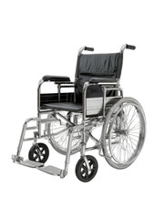 Fototapeta premium Gray wheelchair with black seat