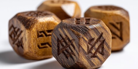 wooden dreidels, authentic wooden dreidels with sharp hebrew engravings, natural wood textures, and traditional craftsmanship, captured in a cultural and commercial setting