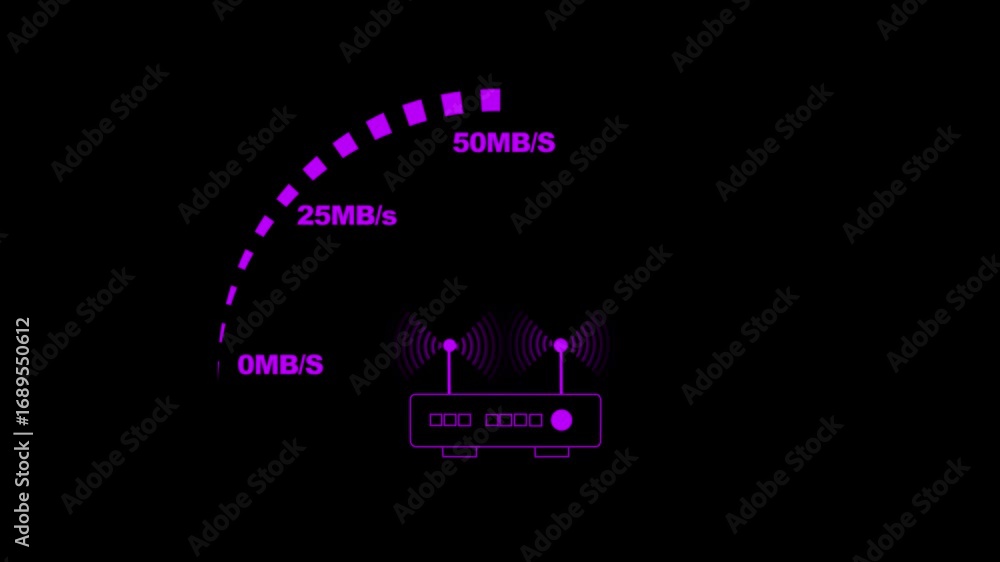 Poster fast internet speed measurement, internet and technology concept, 5g high speed internet concept .te