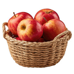 Fresh apples in a woven basket (3)