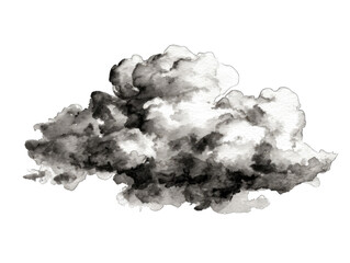 Monochromatic cloud illustration