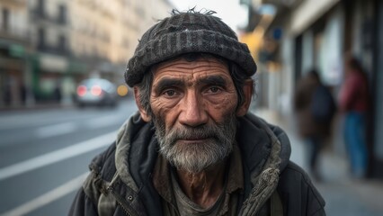 Street portrait of an elderly man