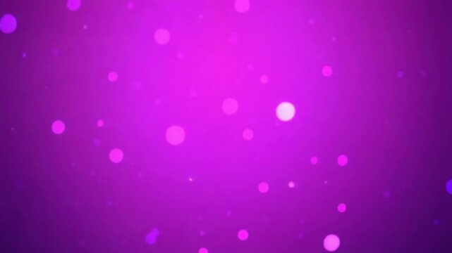 Purple glitter festive defocused lights background. Motion. Brilliant magic pattern with shimmering particles, seamless loop.