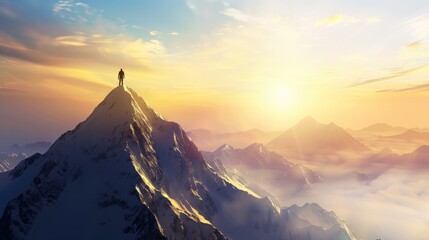 sunset in the mountains