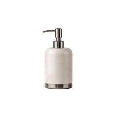 Obraz premium Elegant Marble and Stainless Steel Soap Dispenser for Bathroom Decor