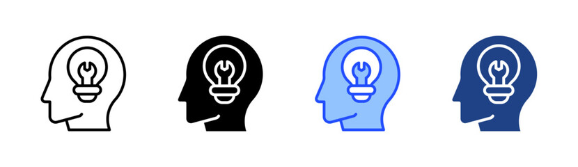 Skill Icon Set Multiple Style Collection