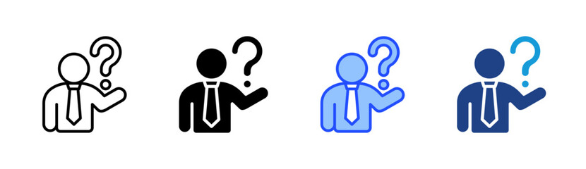 Inexperience Icon Set Multiple Style Collection