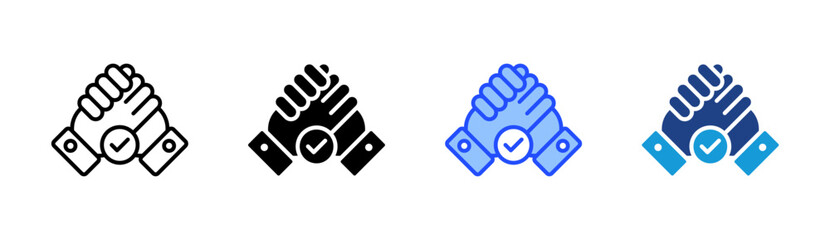 Support Icon Set Multiple Style Collection