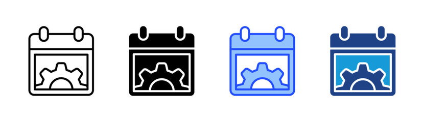 Event Management Icon Set Multiple Style Collection