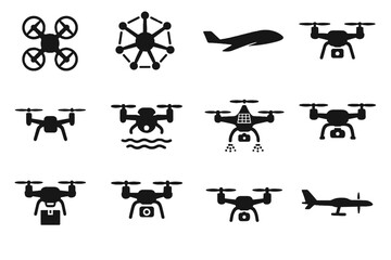 Type spray shape vector drone underwater icon diverse agricultural delivery foldable