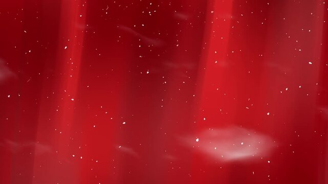 Background in red gradient with white particles. Ideal for design projects, christmas, holiday graphics, festive invitations, and abstract visuals