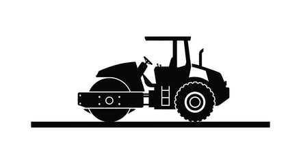 road roller machine compacting ground for construction projects