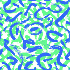 Abstract Brushstroke Seamlesd Texture with Vibrant Colors