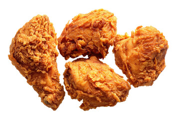 Four pieces of crispy fried chicken