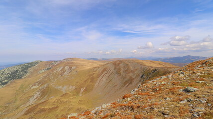 mountain landscape with blue sky