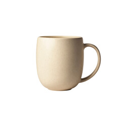 Speckled Beige Ceramic Mug, Empty Coffee Cup, Modern Kitchenware