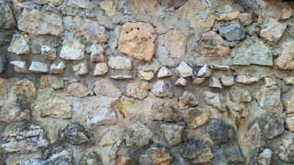 Rustic Stone Wall Texture Ancient Craftsmanship Durable Materials Natural Formation