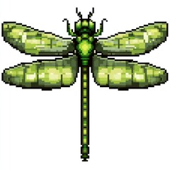 Pixel art dragonfly