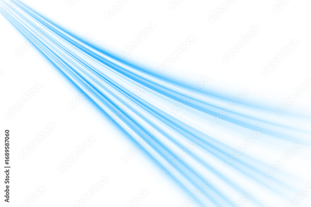 Poster neon blue glowing lines background light trails motion speed futuristic technology digital abstract 