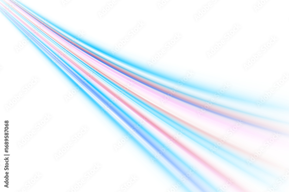 Poster neon glowing lines background light trails motion speed futuristic technology digital abstract desig