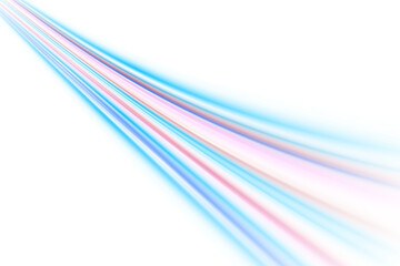 Neon glowing lines background light trails motion speed futuristic technology digital abstract design electric effect transparent color dynamic pattern backdrop blue purple pink