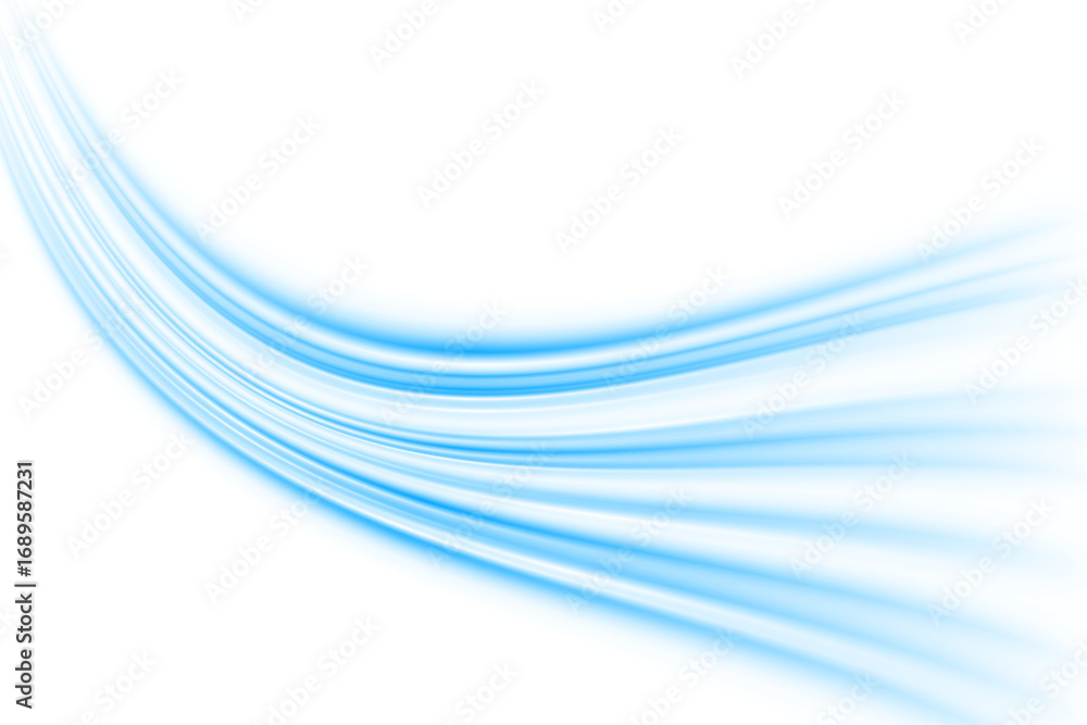 Poster neon blue glowing lines background light trails motion speed futuristic technology digital abstract 
