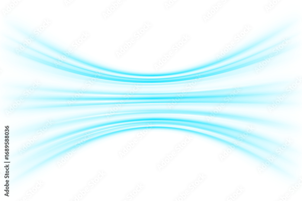 Poster neon blue glowing lines background light trails motion speed futuristic technology digital abstract 