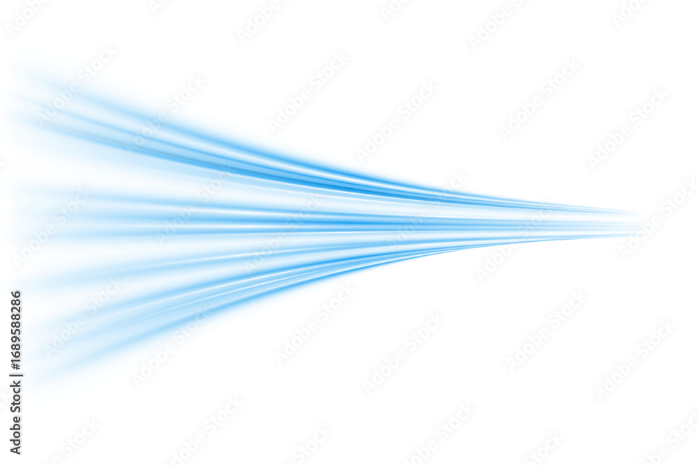 Poster neon blue glowing lines background light trails motion speed futuristic technology digital abstract 