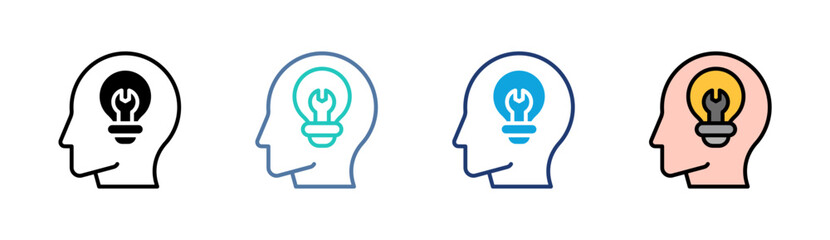 Skill Icon Set Multiple Style Collection