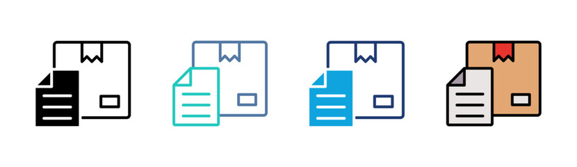 Fulfillment Icon Set Multiple Style Collection