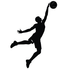 Basketball Player Slam Dunk Windmill Art