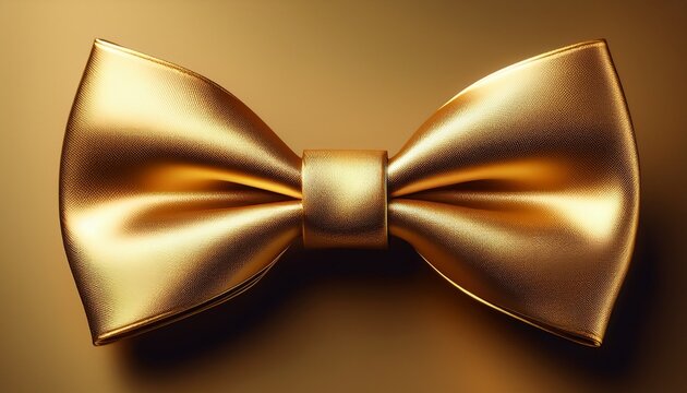 gold bow tie elegant accessory - Powered by Adobe
