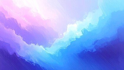 Abstract painting with soft, blended colors