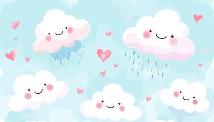 Cute Happy Valentine's day Special, Valentine day poster, cute cliparts, romantic cliparts ,valentine, card, holiday, romantic, celebration, happy, pattern, 