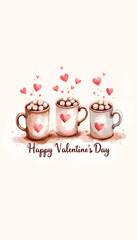 Cute Happy Valentine's day Special, Valentine day poster, cute cliparts, romantic cliparts ,valentine, card, holiday, romantic, celebration, happy, pattern, 