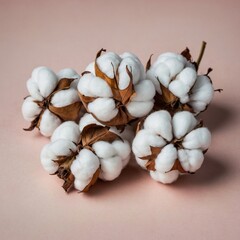 Cotton boll close-up, suitable for natural branding, eco-friendly packaging, seasonal decoration, and lifestyle photography.