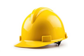 Fototapeta premium Construction hard hat hardhat helmet yellow.