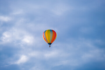 Hot air ballon on a summers day