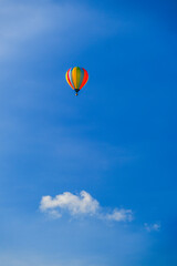 Hot air ballon on a summers day