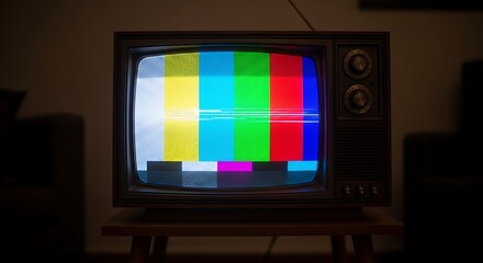 Vintage Television Static Display.