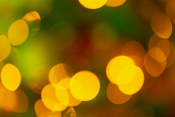 A captivating abstract background featuring warm bokeh lights in soft golden hues, perfect for...