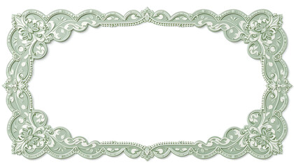 Elegant Vintage Decorative Frame with Floral Motifs.
