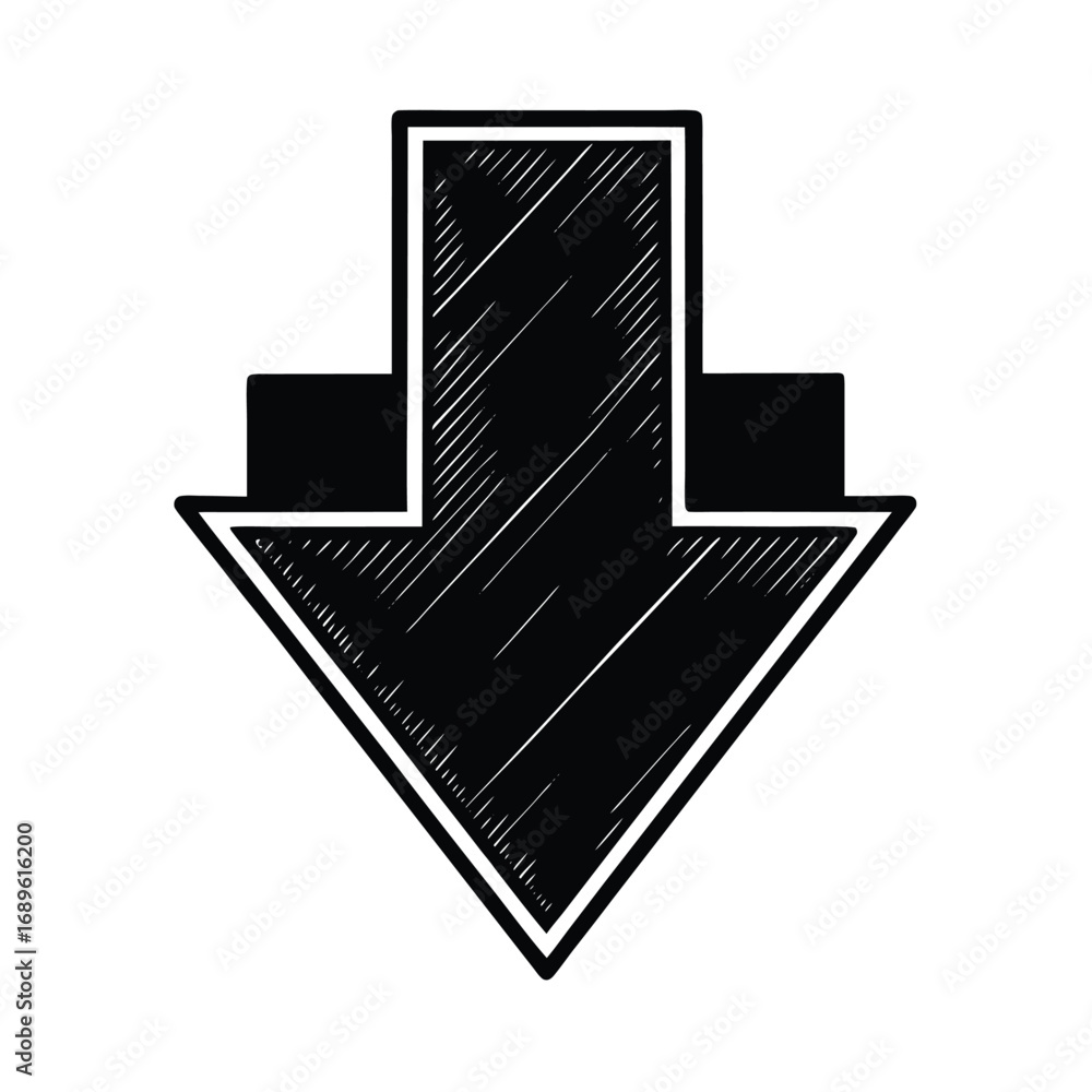 Poster glossy 3d arrows for uploading and downloading files on a business website