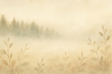 Silent Horizon with Misty Trees
