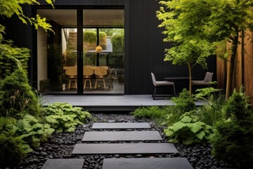 Obraz premium Gardener backyard architecture outdoors.