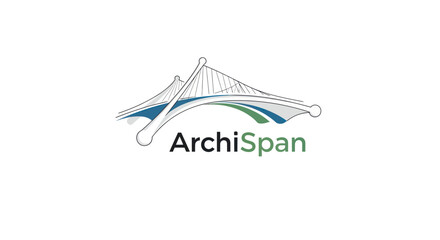 ArchiSpan logo featuring a stylized bridge design with blue and green accents, set against a white background.