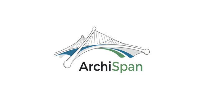 ArchiSpan logo featuring a stylized bridge design with blue and green accents, set against a white background.