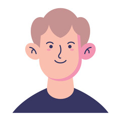 Avatar Male User Vector Illustration